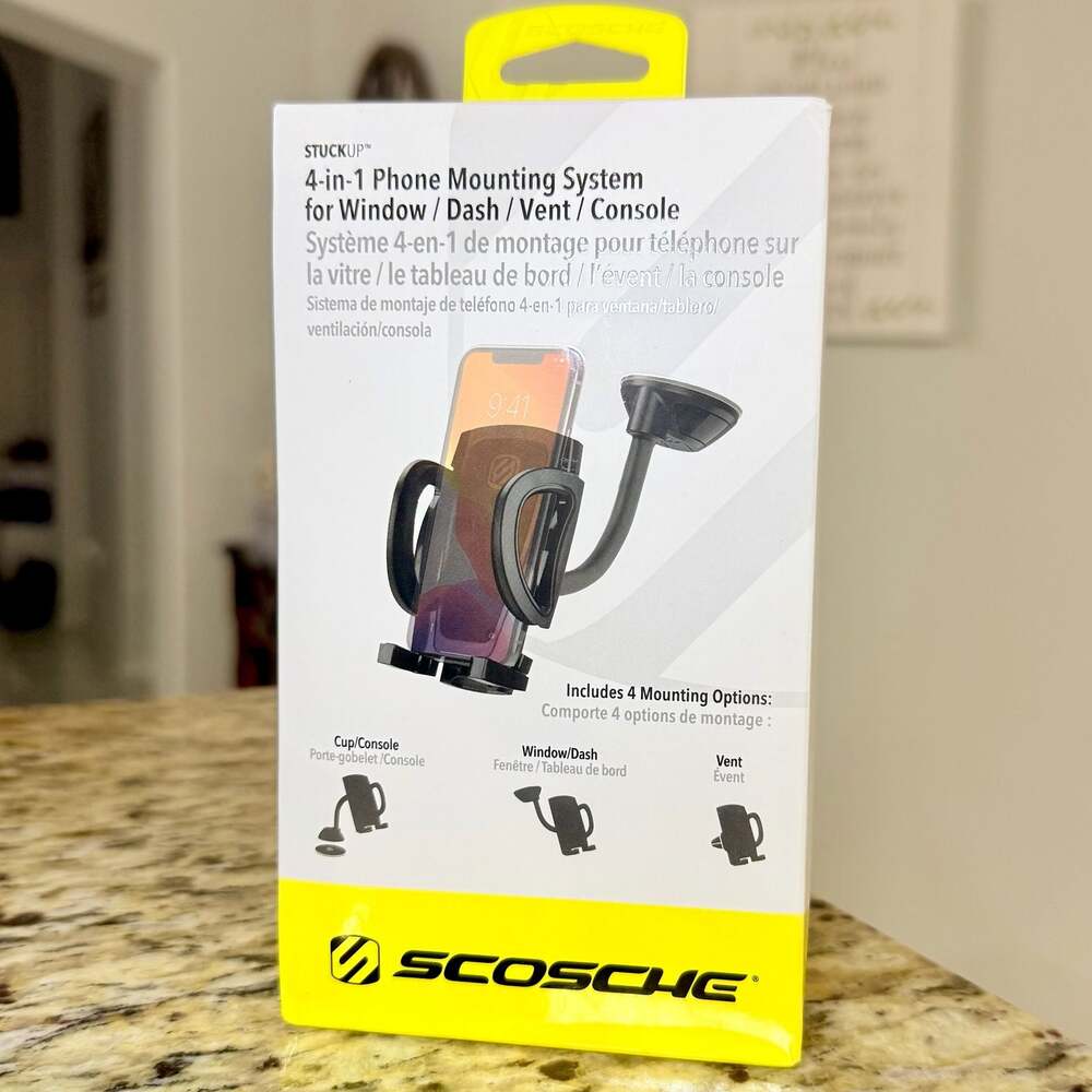 Scosche StuckUp 4-in-1 Phone Mounting System IHW10